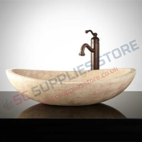 ELLIPSE TRAVERTINE WASHBASIN