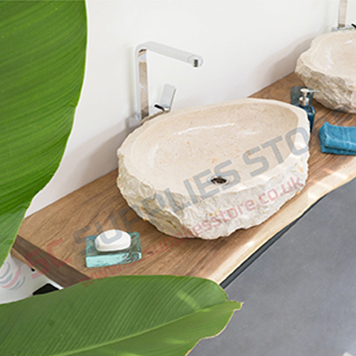 NATURAL SPLIT MARBLE WASHBASIN