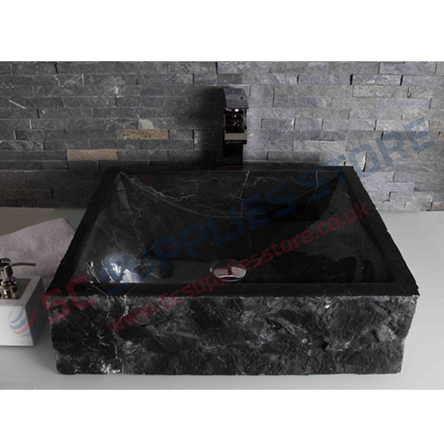 SQUARE SPLIT MARBLE WASHBASIN
