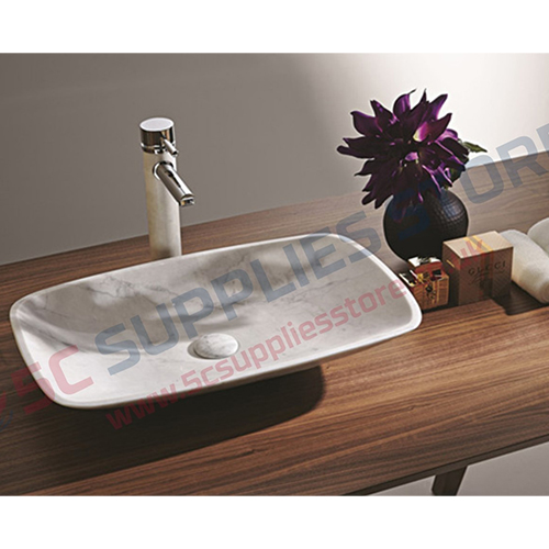 WHITE DOVE MARBLE WASHBASIN