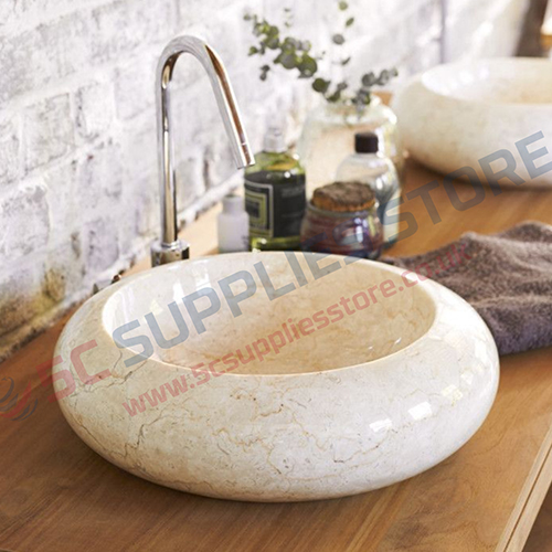 WHEEL MARBLE WASHBASIN