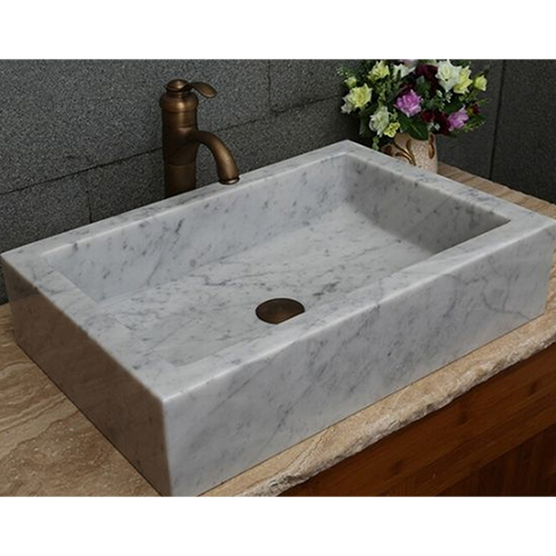 GREY CORNER MARBLE WASHBASIN
