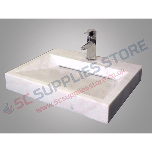 CONCEALED DRAIN MARBLE WASHBASIN
